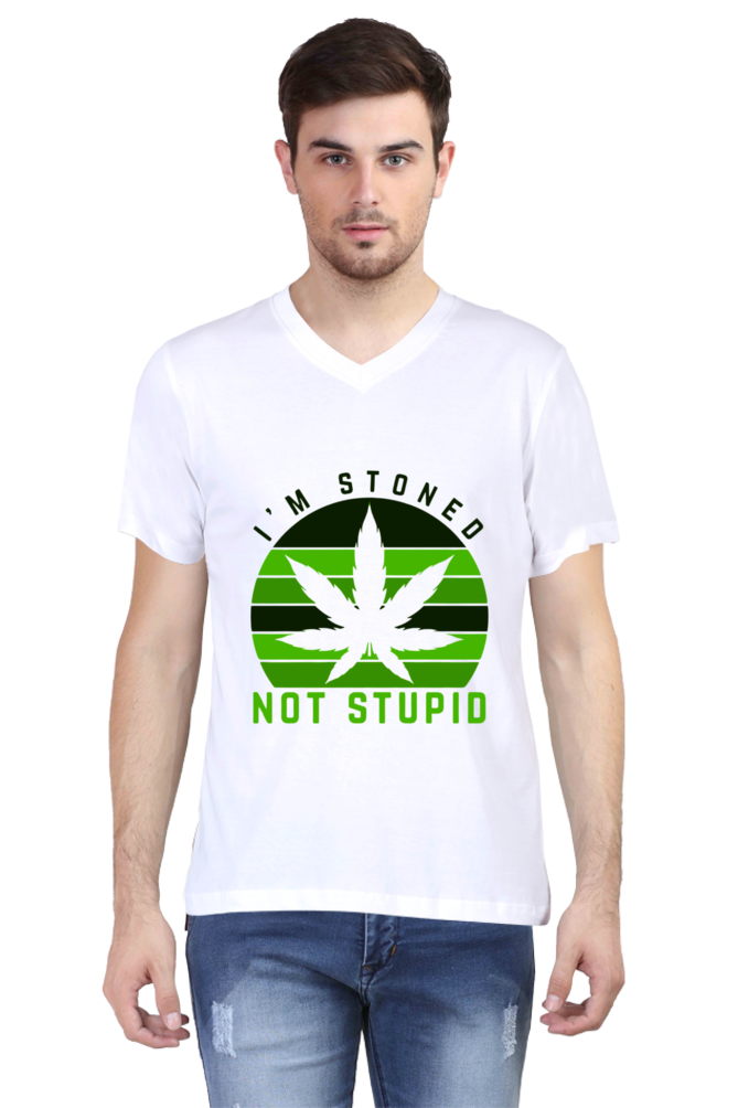 I’m Stoned, Not Stupid Printed T-Shirt