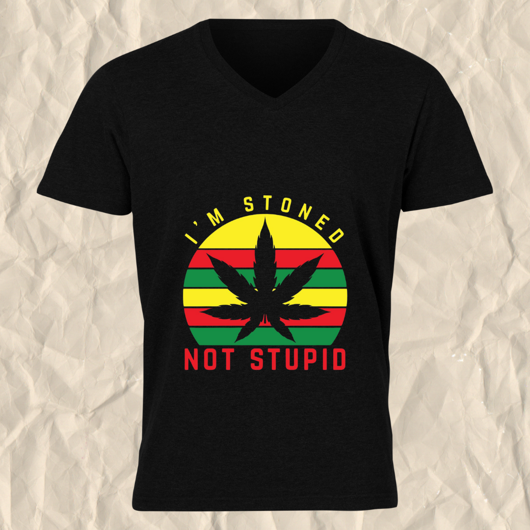 I’m Stoned, Not Stupid Printed T-Shirt