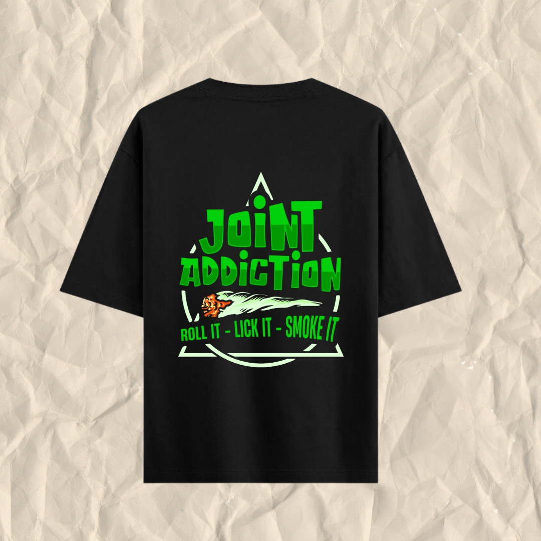 Joint Addiction- Roll It Lick it Smoke it Printed Stoner T-Shirt