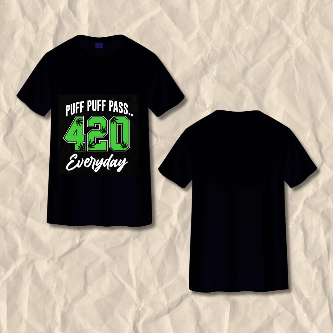 Puff Puff Pass 420 Everyday T-Shirt