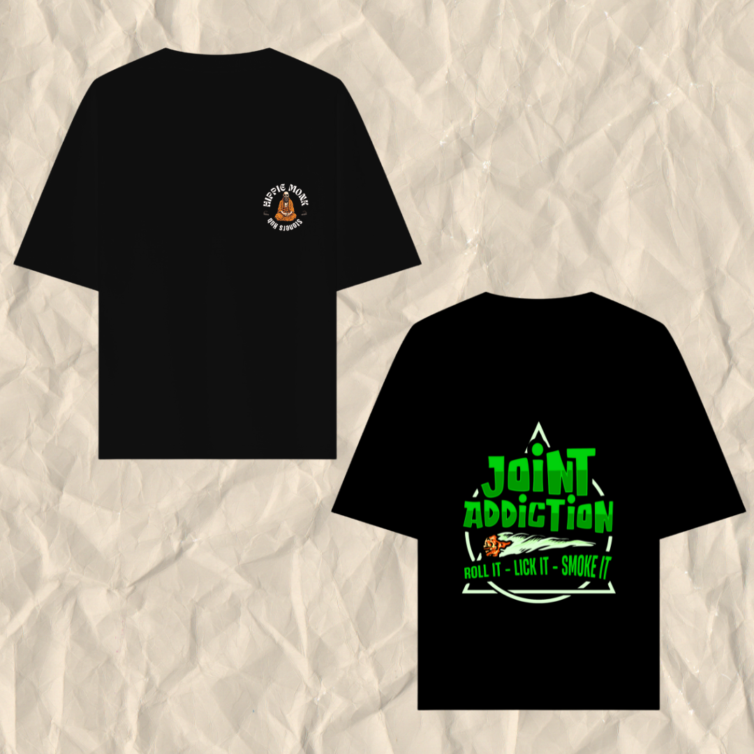 Joint Addiction- Roll It Lick it Smoke it Printed Stoner T-Shirt