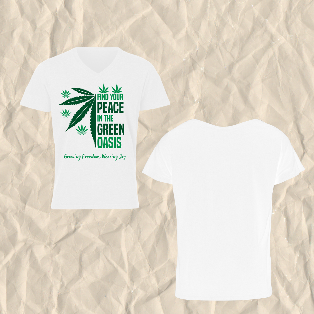 Find Your Peace in Green Oasis Printed T-Shirt