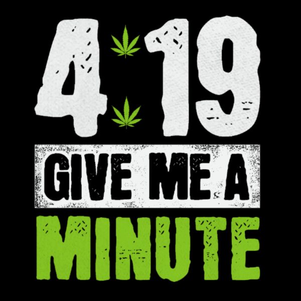 4:19 Give Me a Minute Printed Oversized Men's T-Shirt