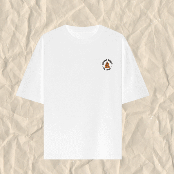 Smoking Buddha Oversized Men's T-Shirt - Image 2