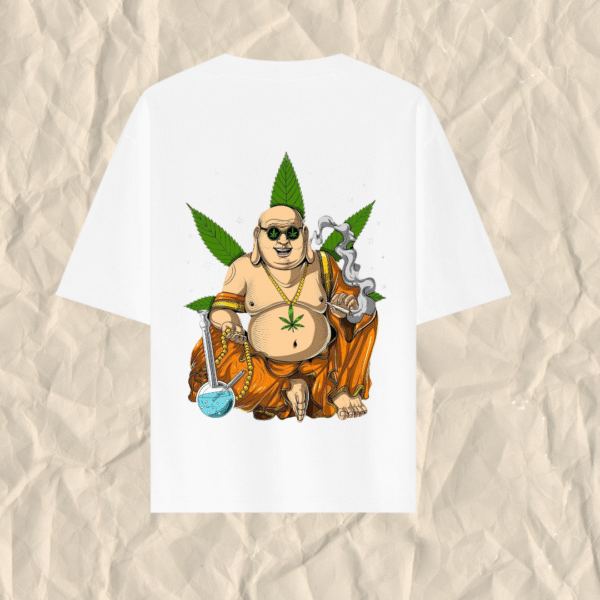 Smoking Buddha Oversized Men's T-Shirt